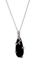 Vicenza - Piazzetta Palladio 2 - Collier Crivelli Femme Pietre Preziose in Or blanc Onice 281-3387 - 281-3387